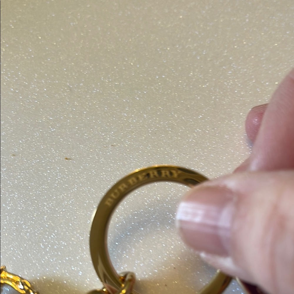 Burberry Gold and Brown Keychain/Bag Clip Accessory - Picture 4 of 7
